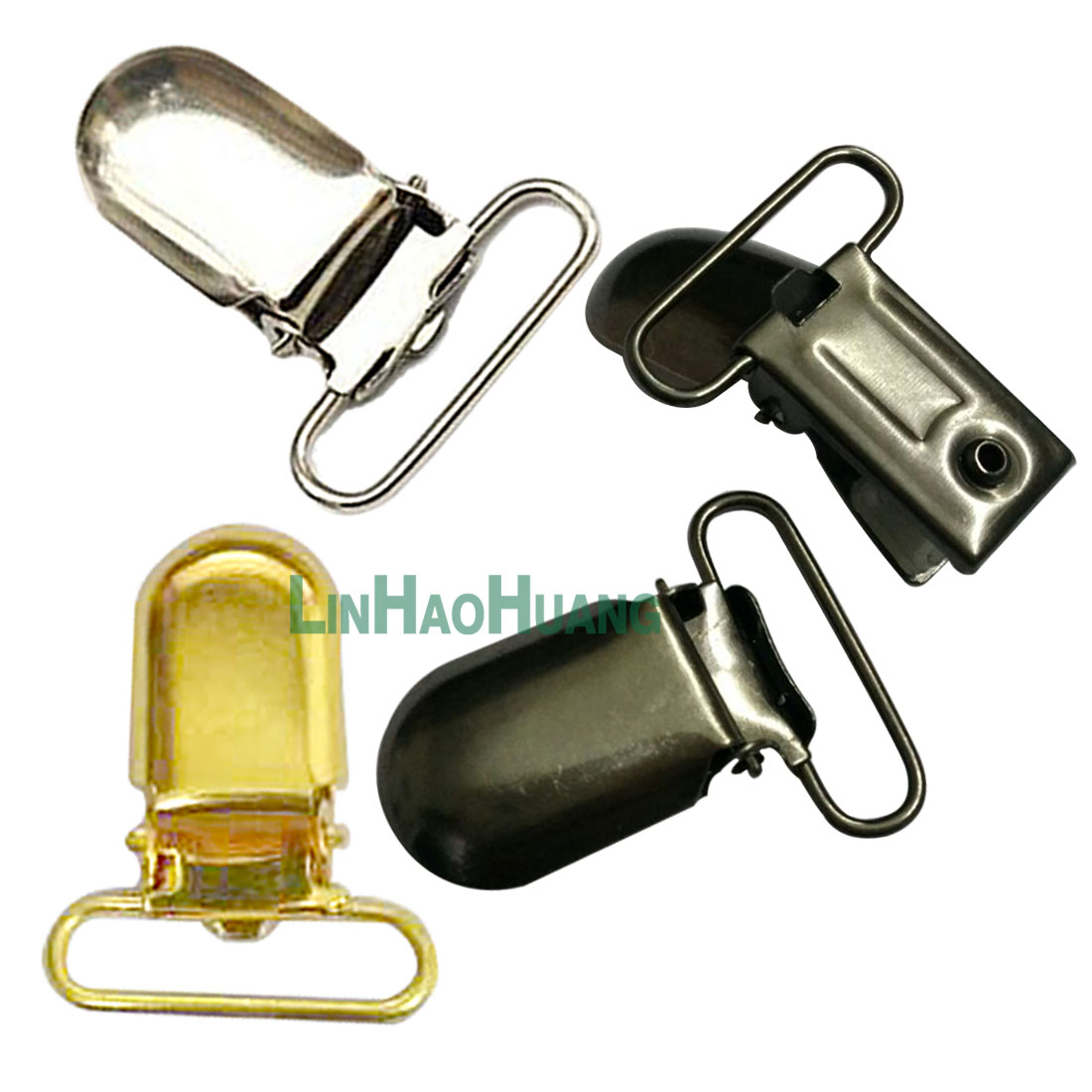 Luxury Bags With Silver Hardware - 30pcs Metal Suspender Clips D Ring
