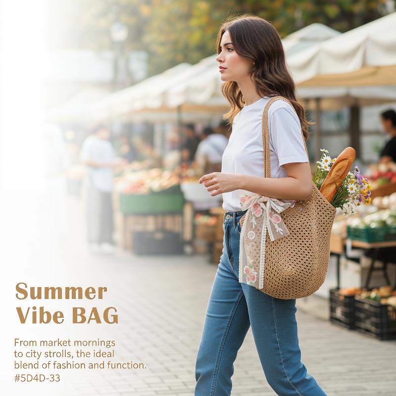 Woven Bags Large Capacity Wome - đánh giá và giá Luxury Beach Bags Ysl