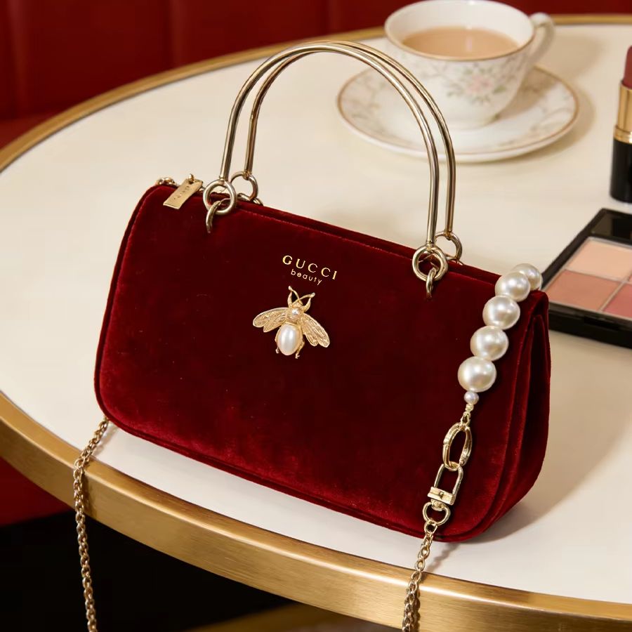 Gucci’s Bag Women Medium Wine  - đánh giá và giá Luxury Beach Bags Ysl