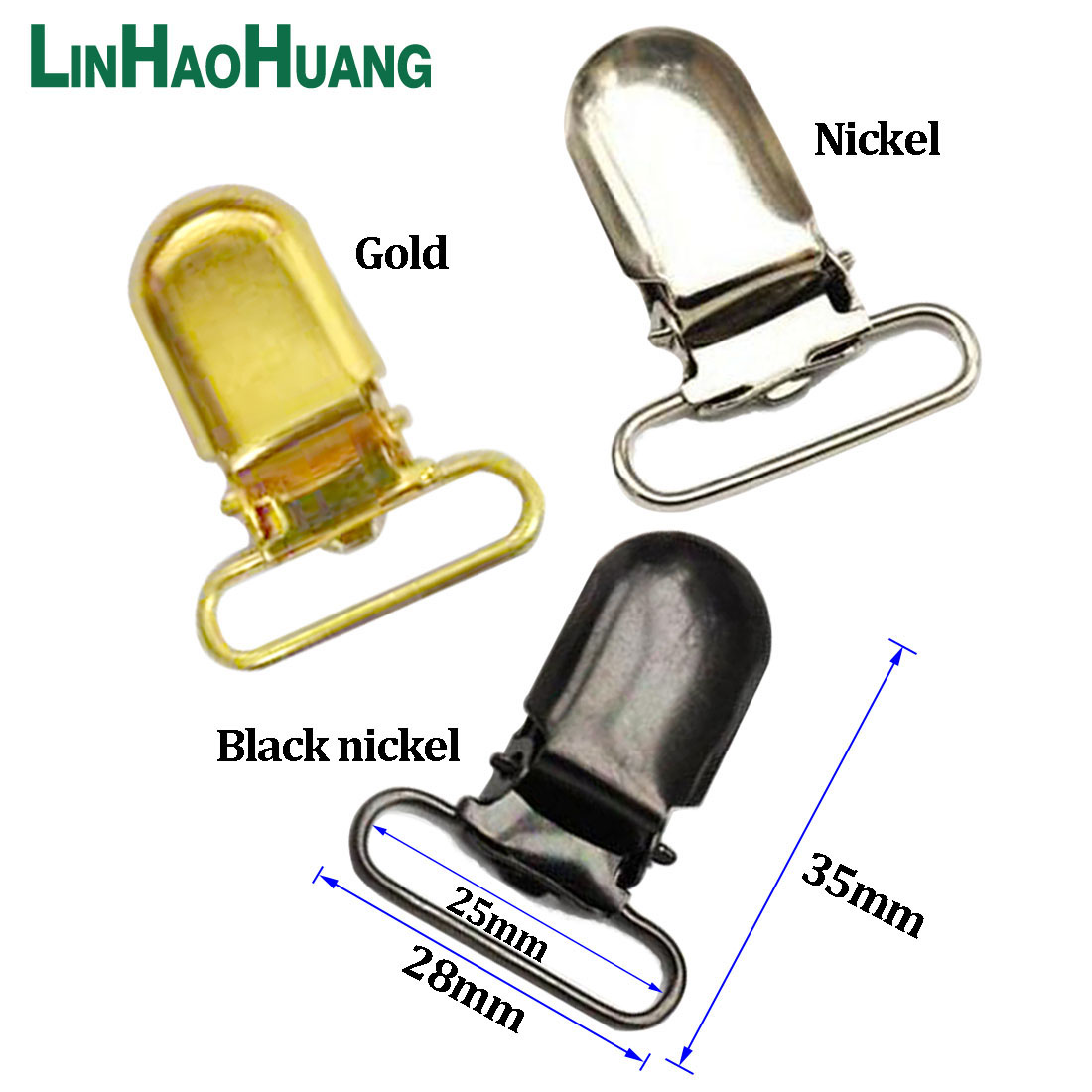 30pcs Metal Suspender Clips D  - đánh giá và giá Luxury Bags With Silver Hardware
