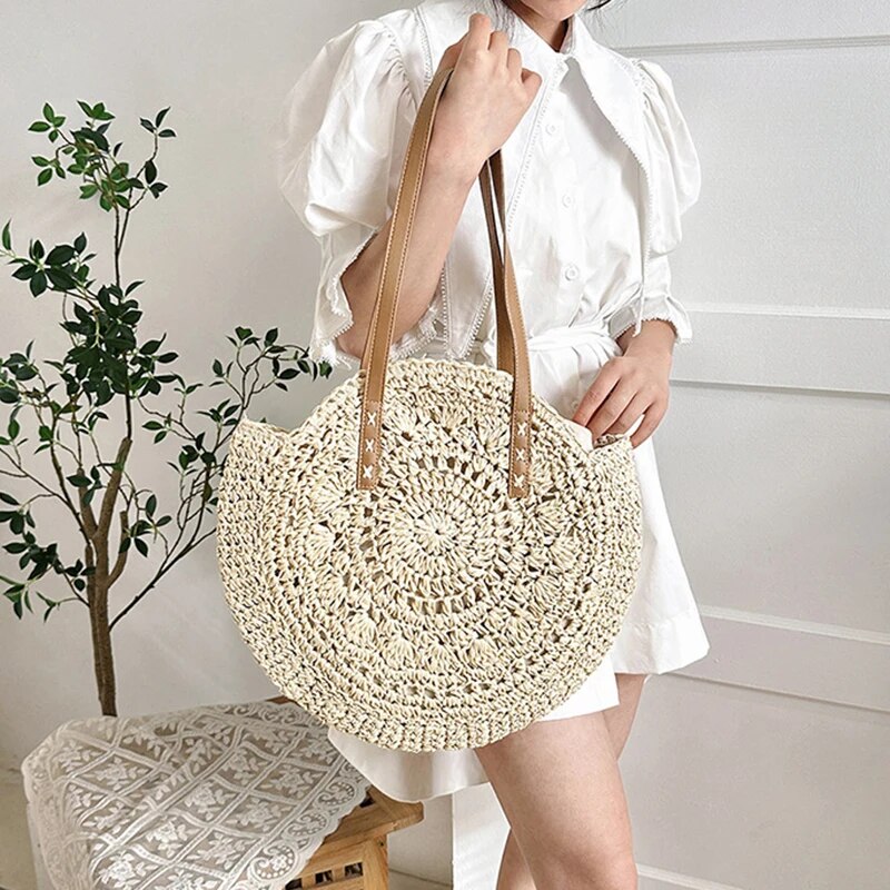 Summer Round Straw Women Vacat - đánh giá và giá Luxury Beach Bags Ysl