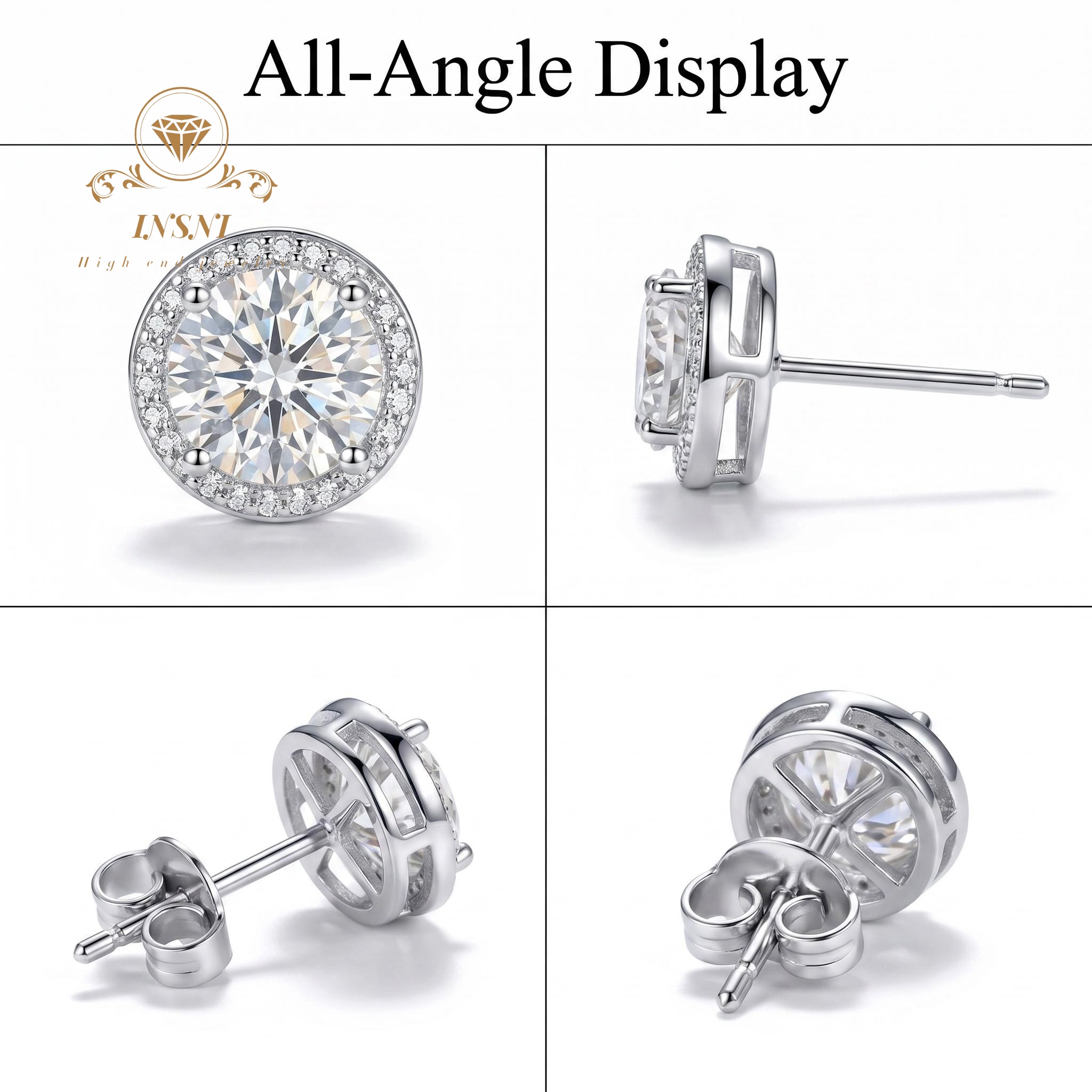 D-color Moissanite Sterling Si - đánh giá và giá Luxury Bags Dropshipping
